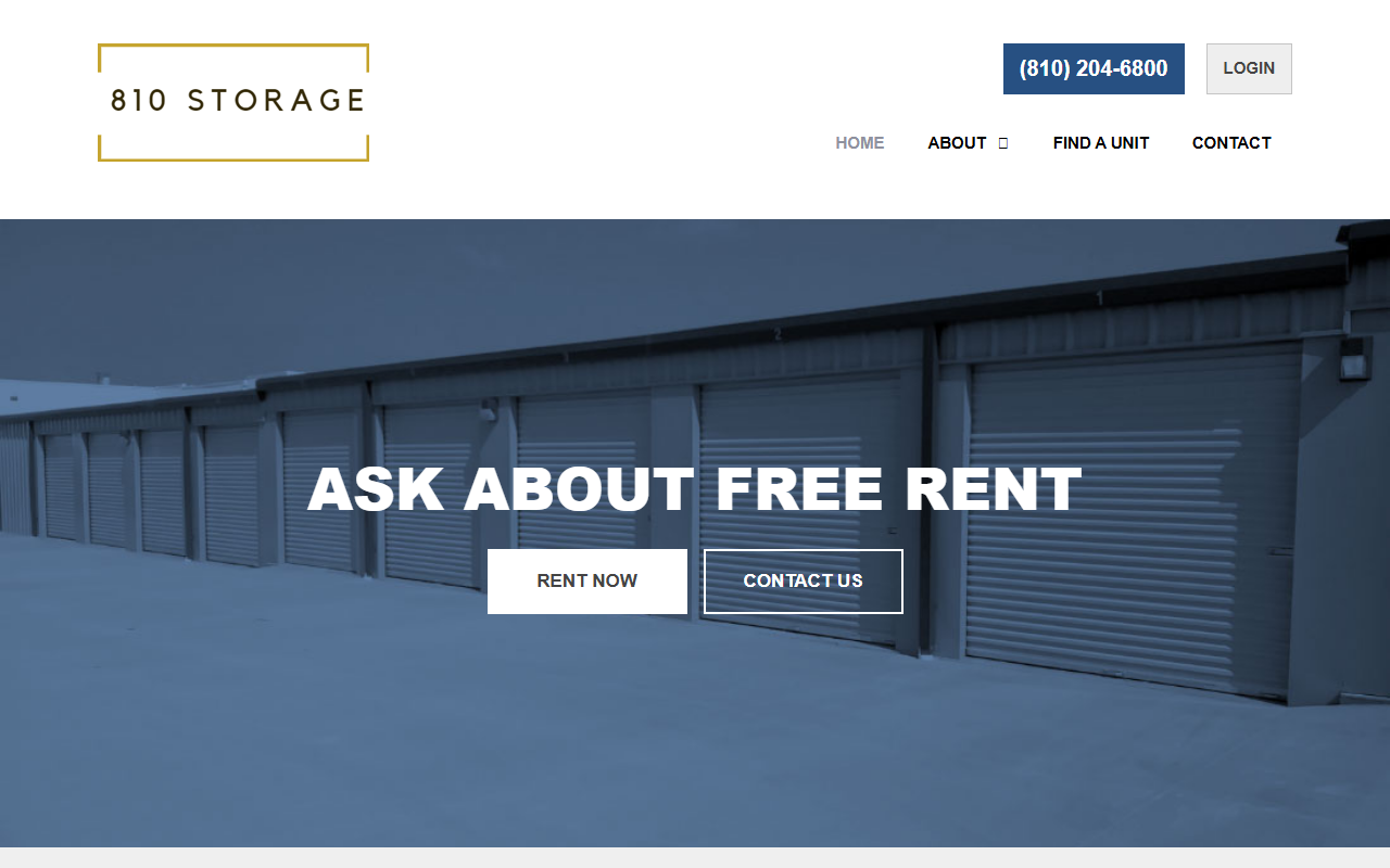 810storage.com screenshot
