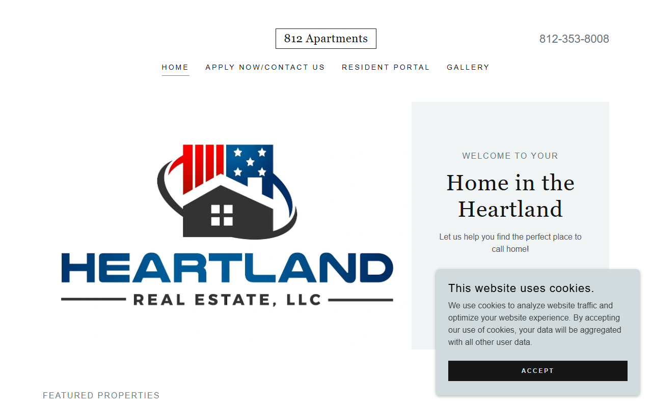 812apartments.com screenshot