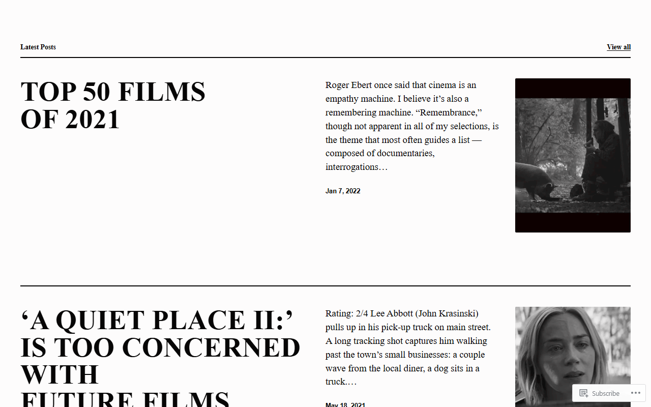 812filmreviews.com screenshot