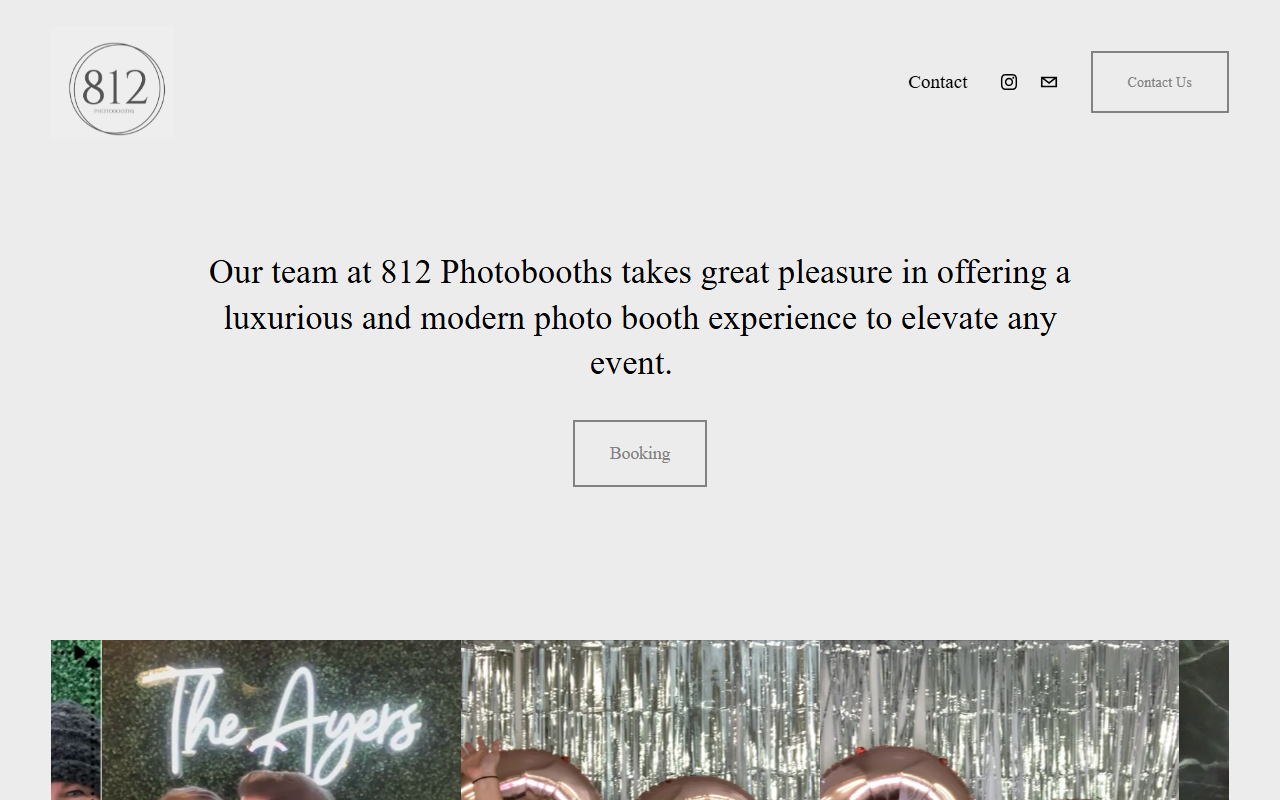 812photobooths.com screenshot