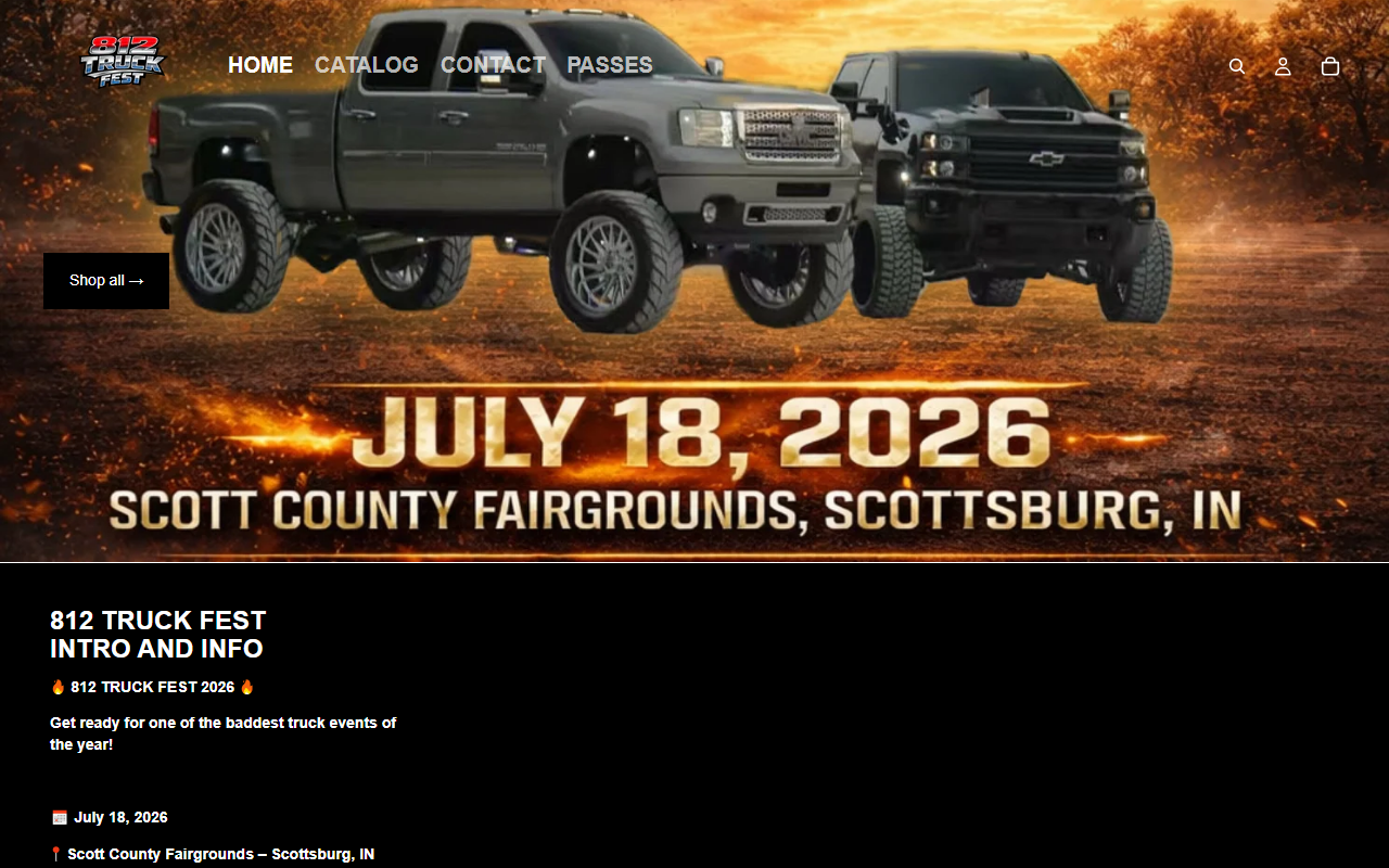812truckfest.com screenshot