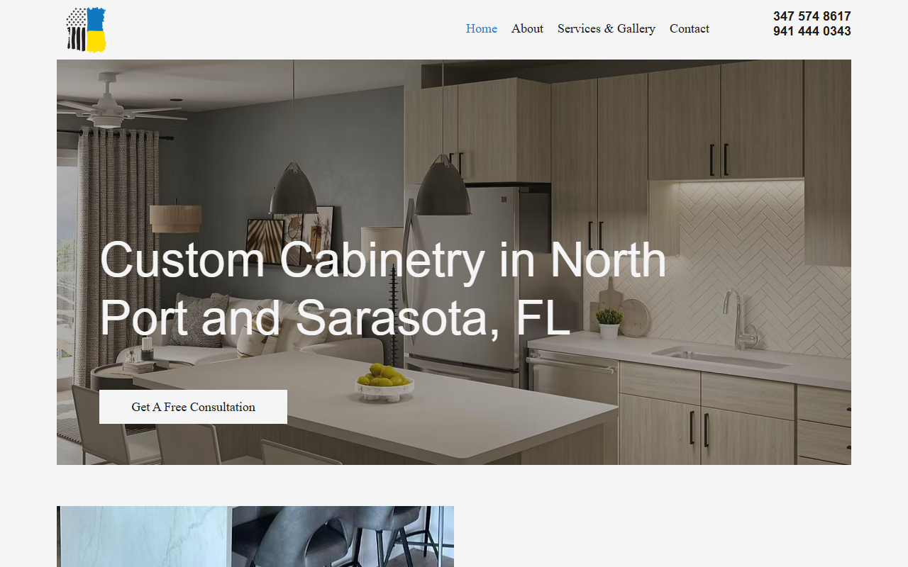 813-cabinets.com screenshot