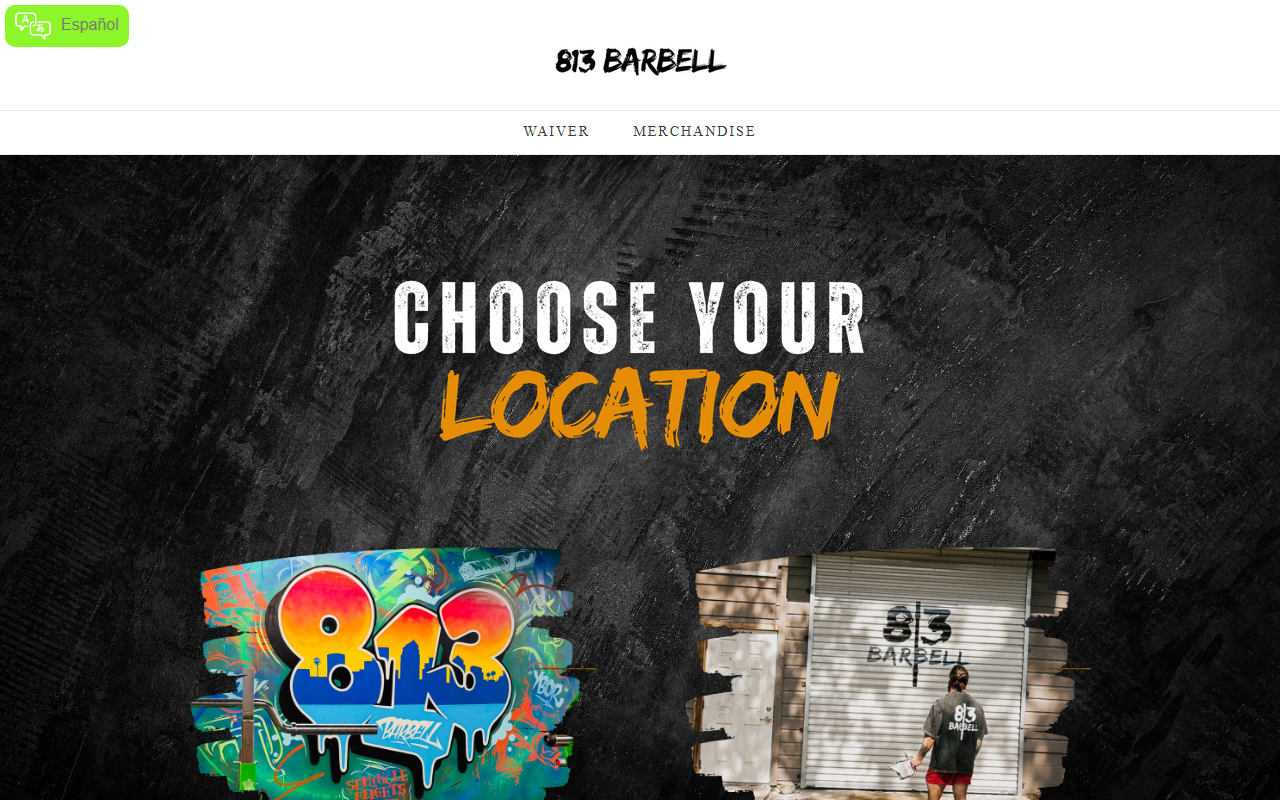 813barbell.com screenshot
