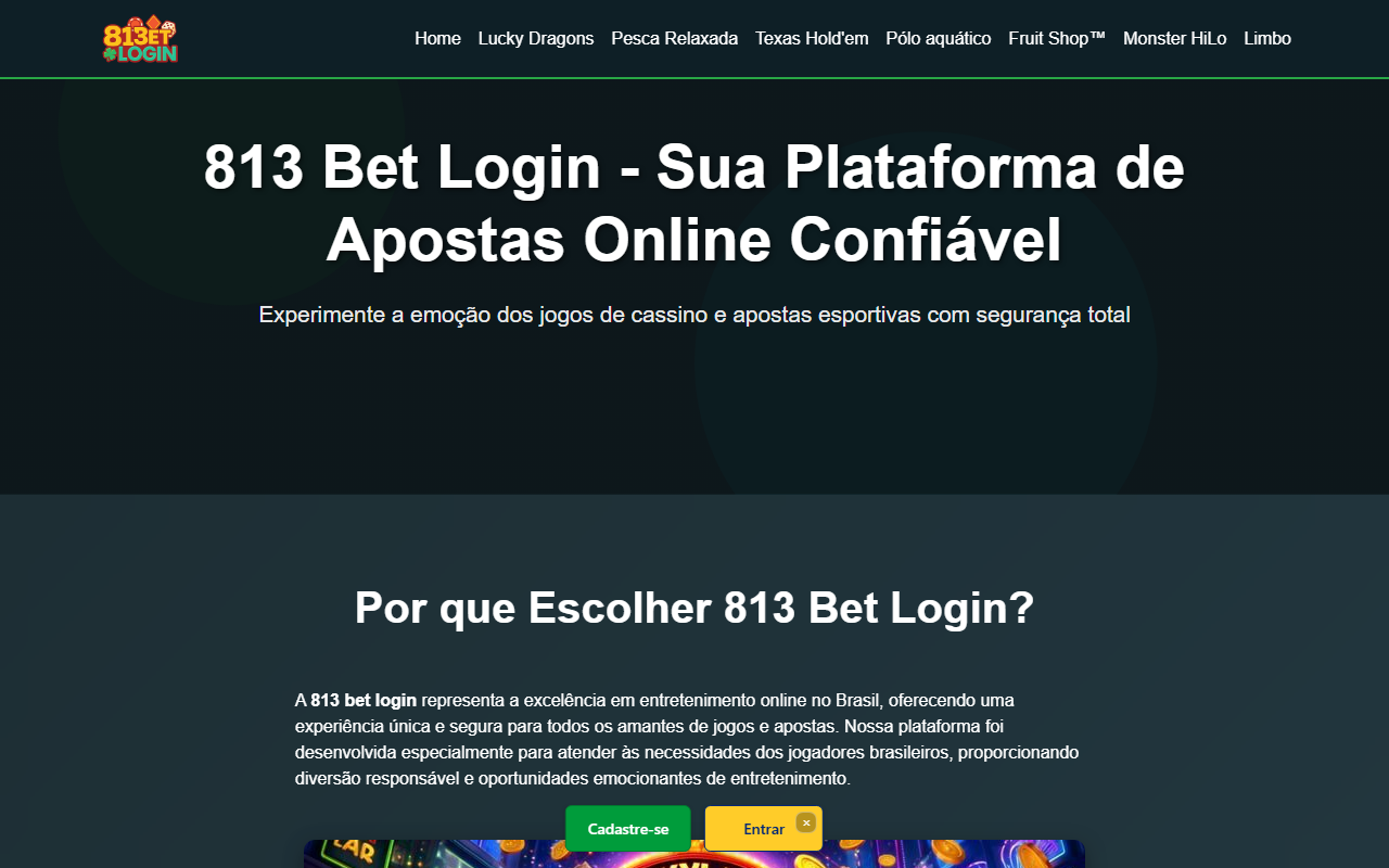 813betlogin7.com screenshot