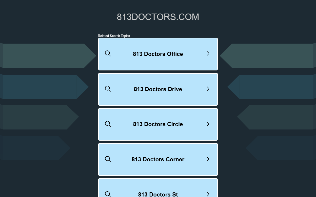 813doctors.com screenshot