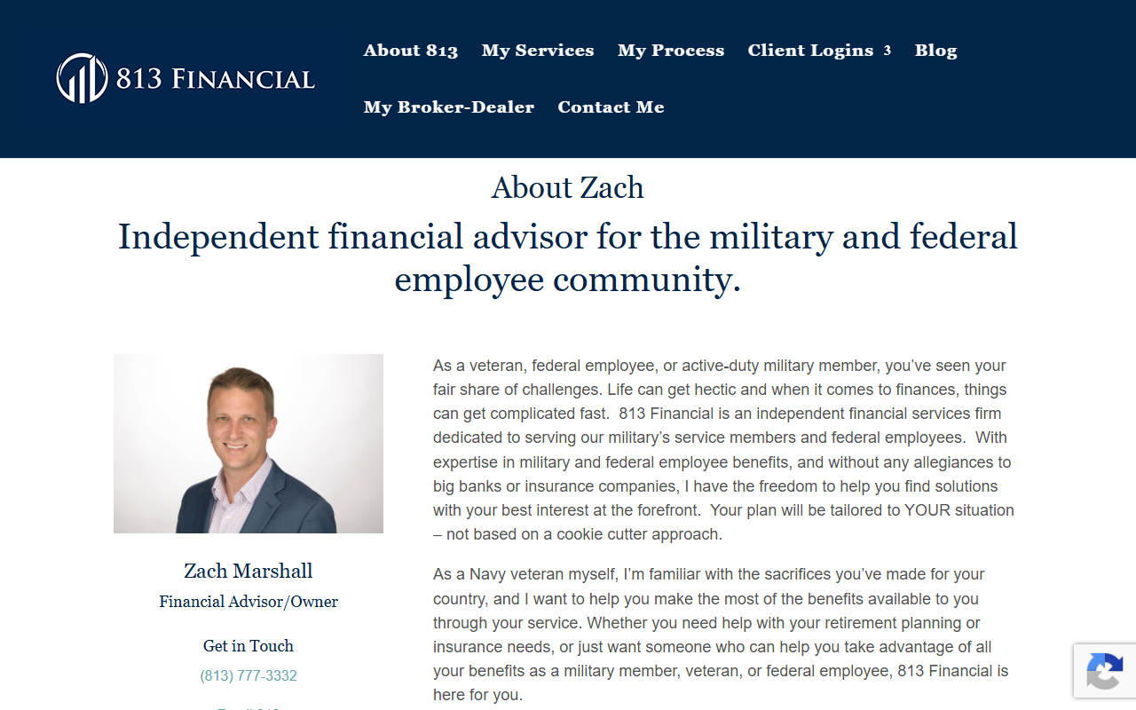 813financial.com screenshot