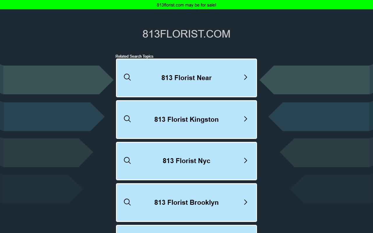 813florist.com screenshot