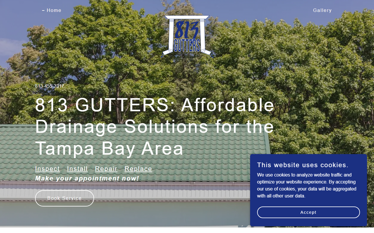 813gutters.com screenshot