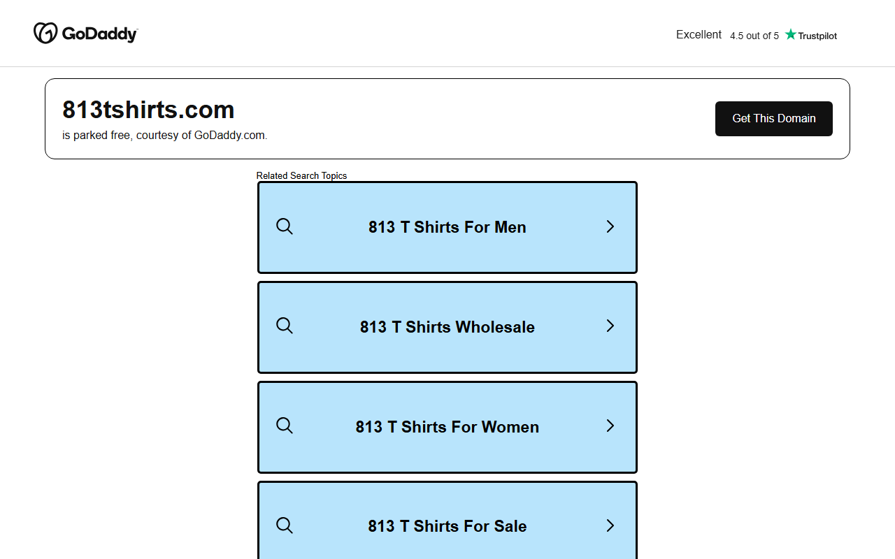 813tshirts.com screenshot