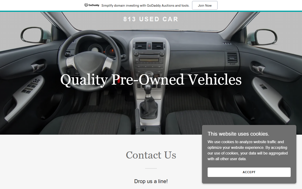 813usedcar.com screenshot
