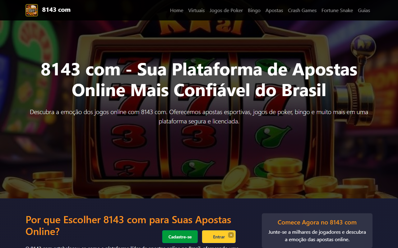 8143com-brasil.com screenshot
