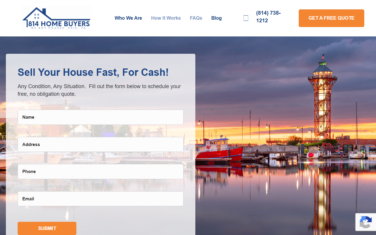 814homebuyers.com screenshot