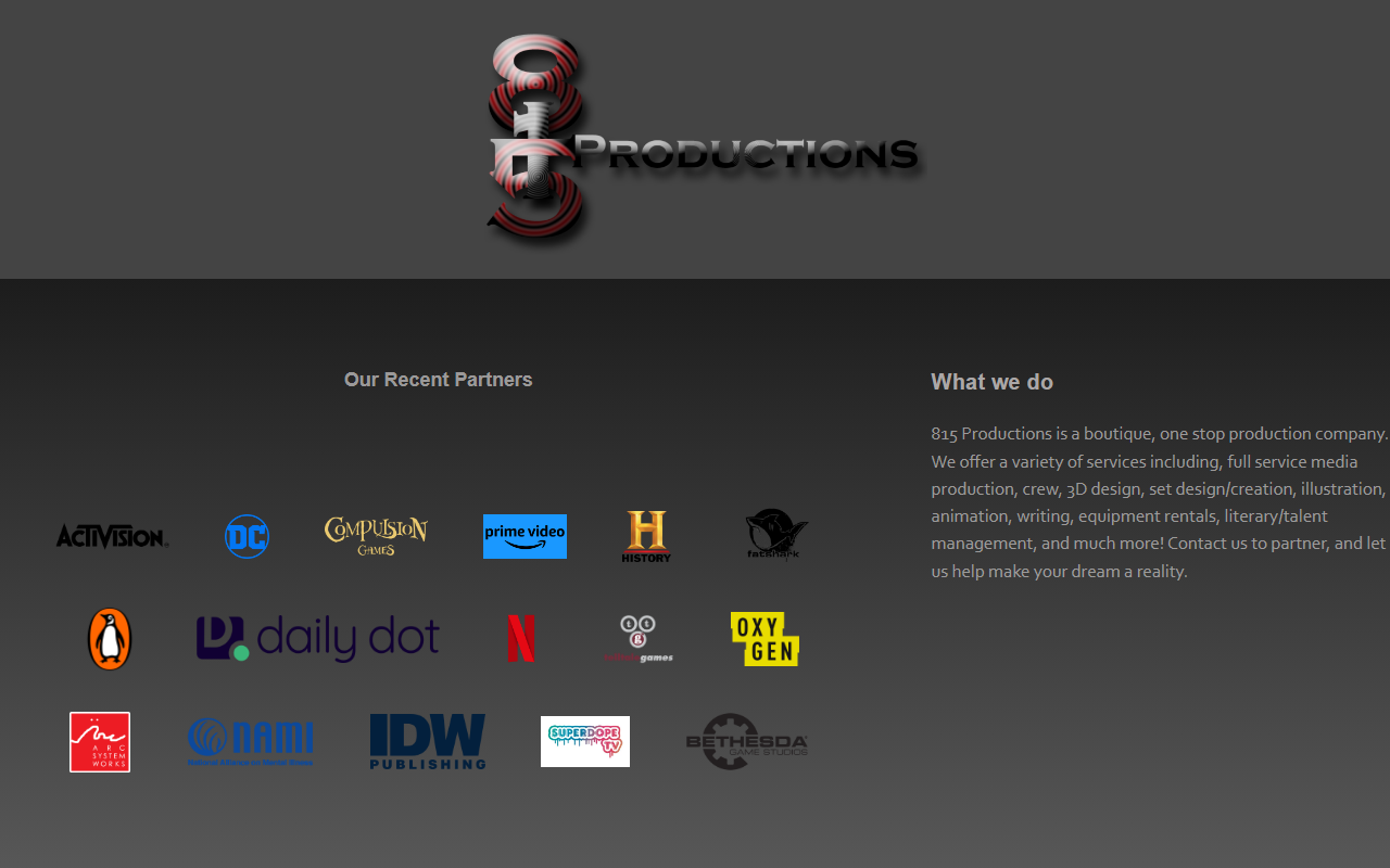 815-productions.com screenshot