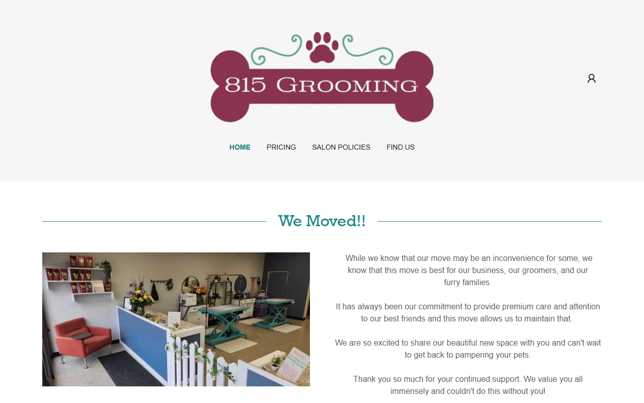815grooming.com screenshot