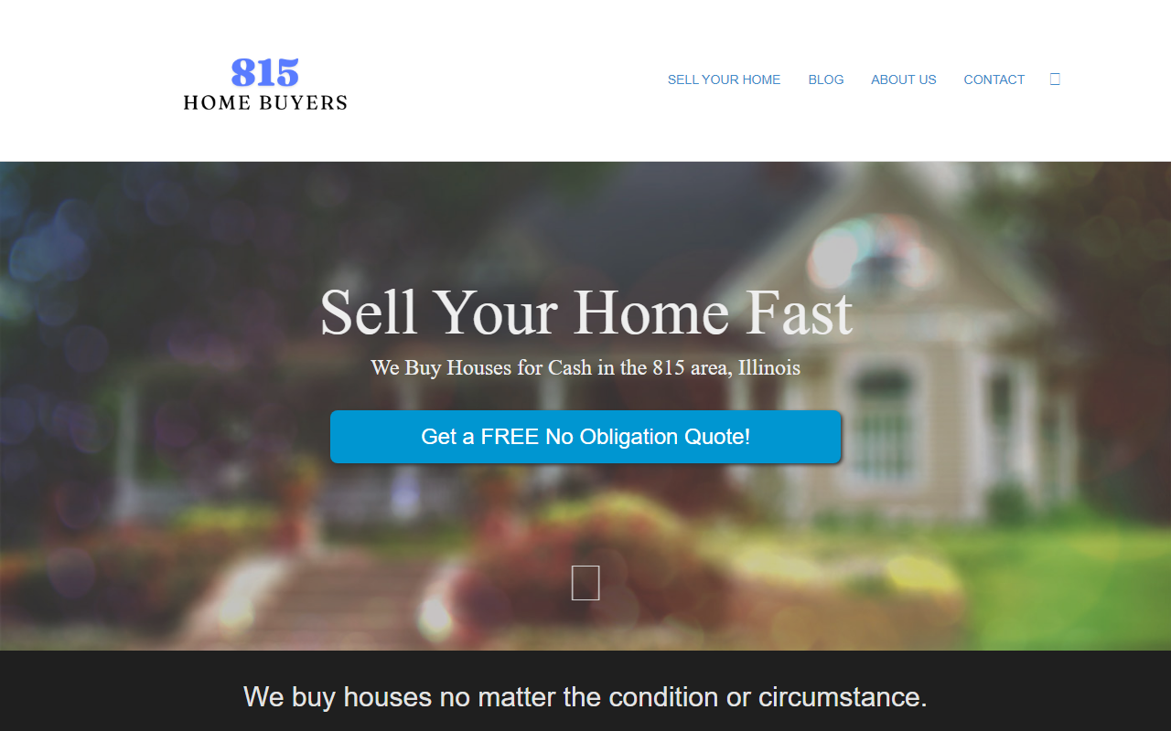 815homebuyers.com screenshot