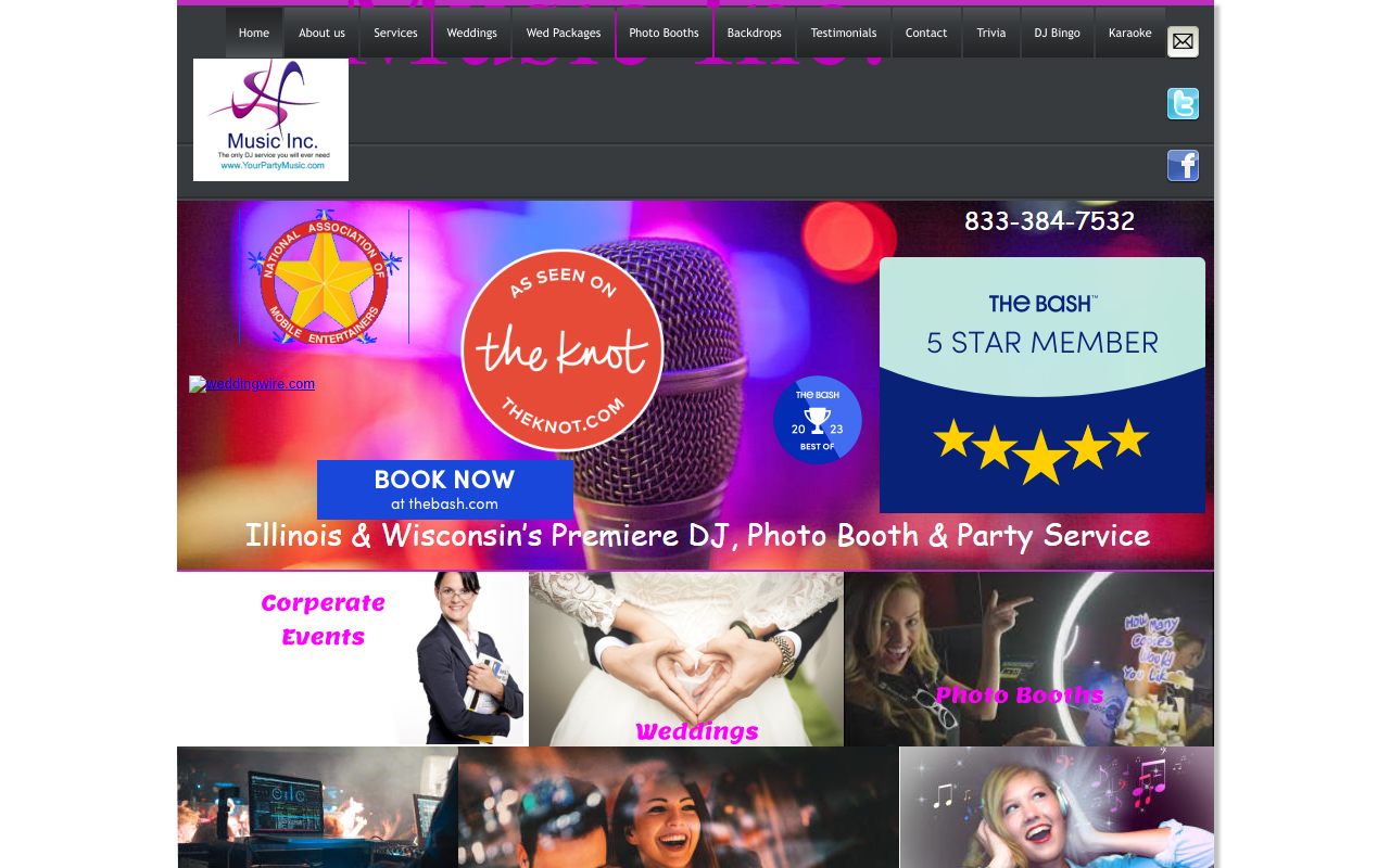815weddings.com screenshot