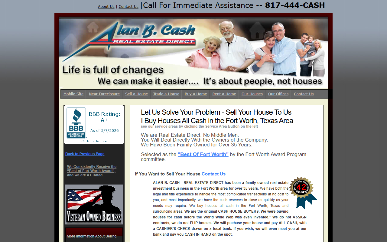 817-444-cash.com screenshot