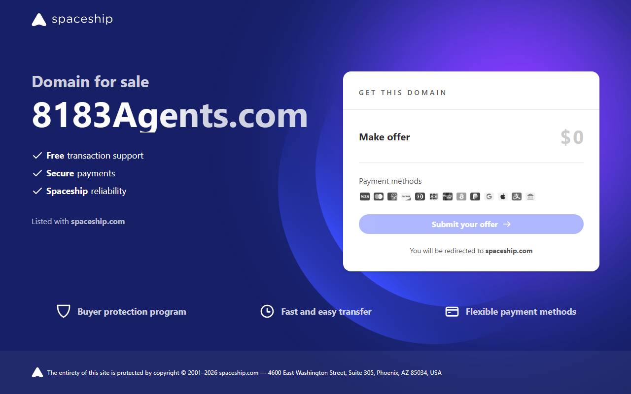 8183agents.com screenshot