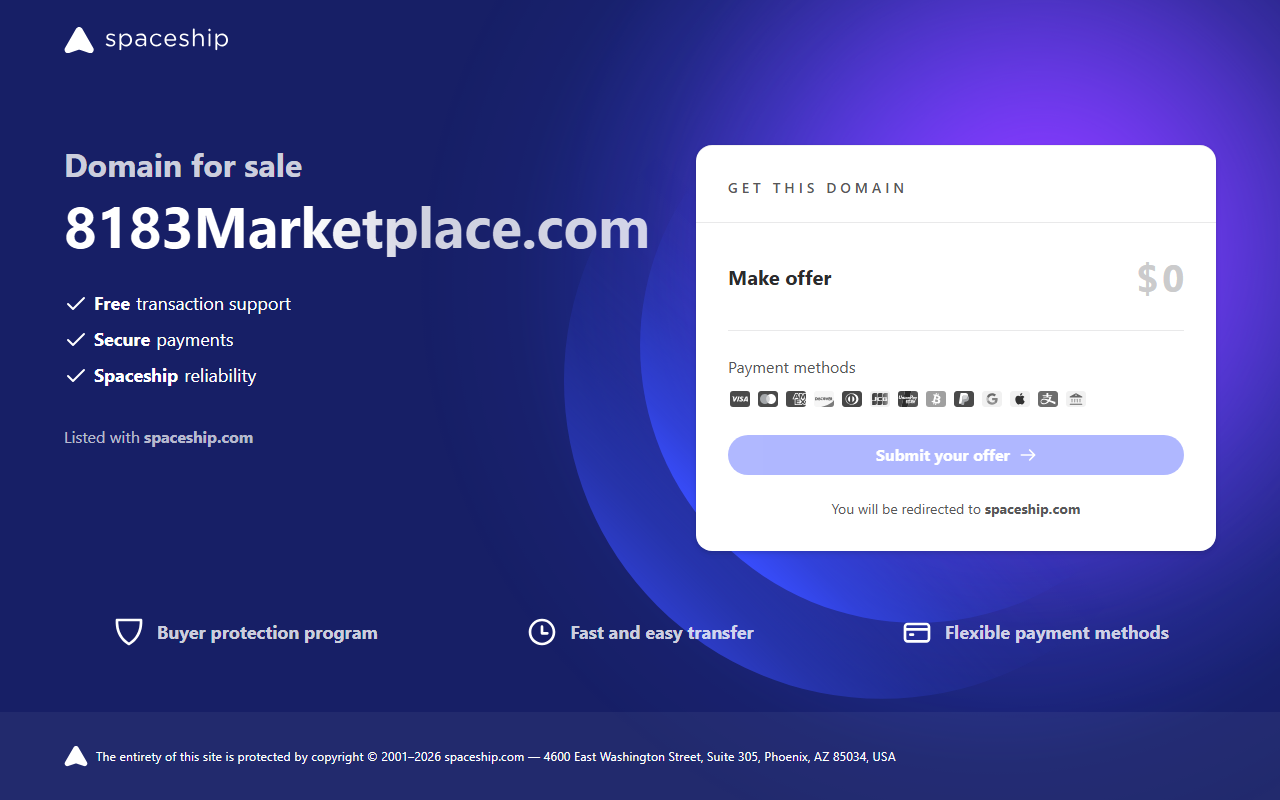8183marketplace.com screenshot