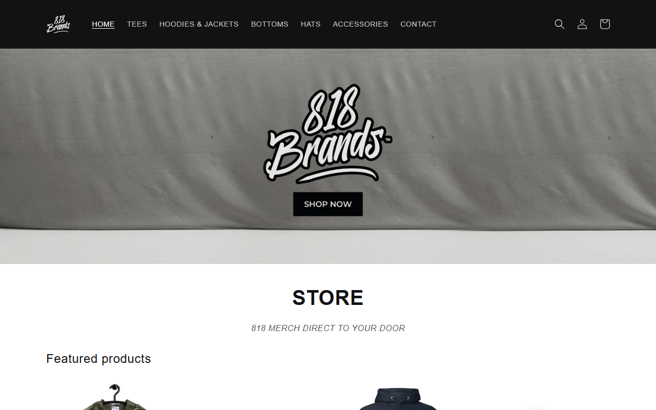 818brandsapparel.com screenshot