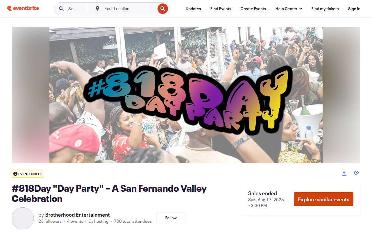 818dayparty.com screenshot