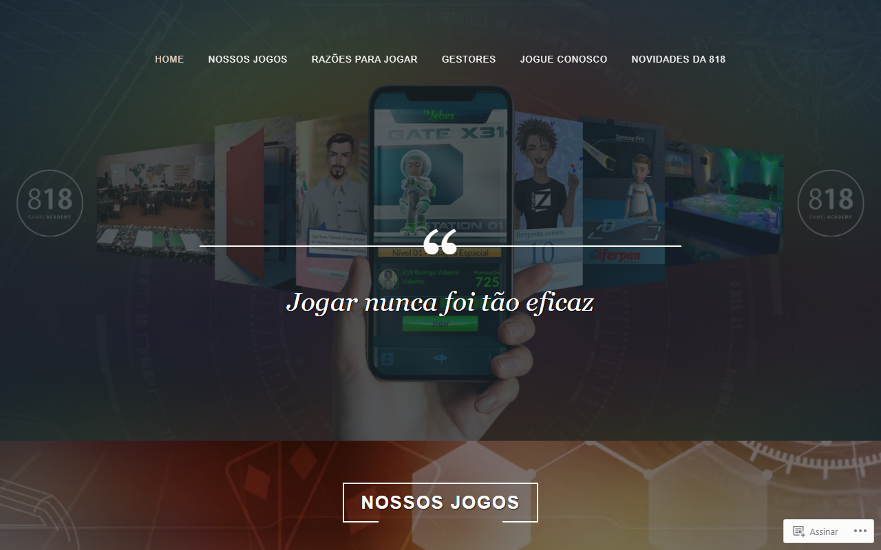 818gameacademy.com screenshot