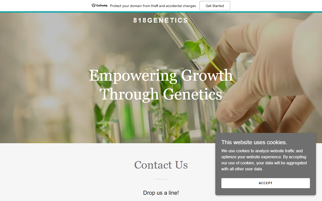818genetics.com screenshot