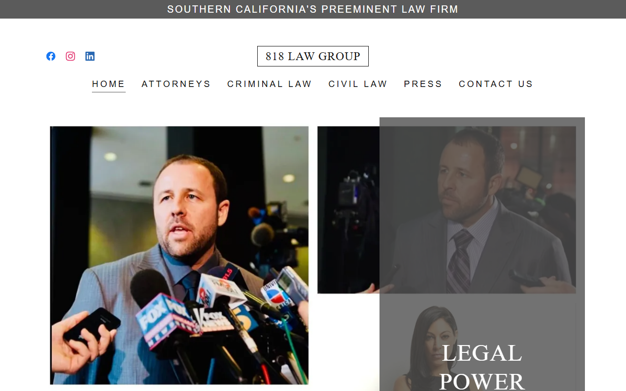 818lawgroup.com screenshot