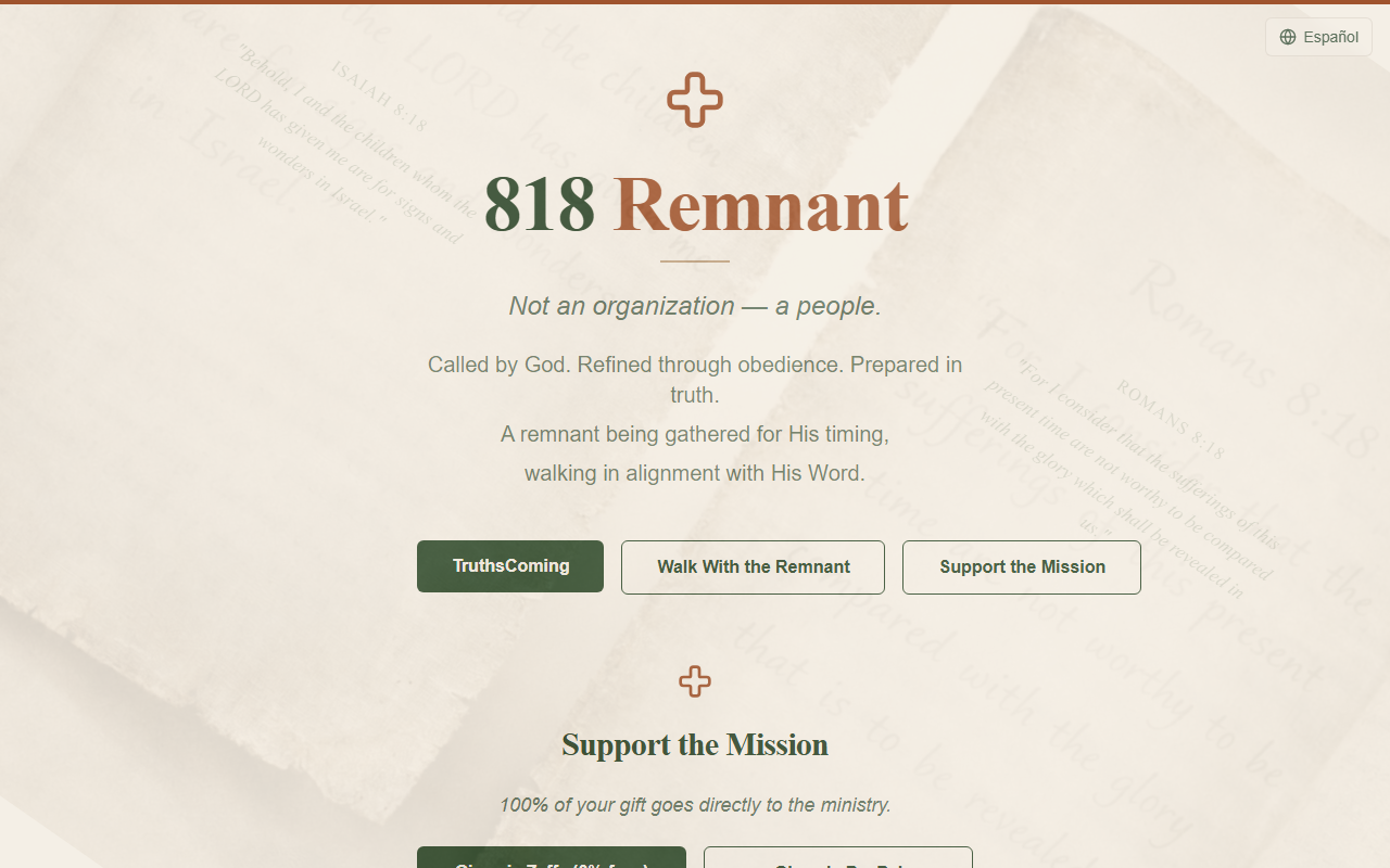 818ministries.com screenshot