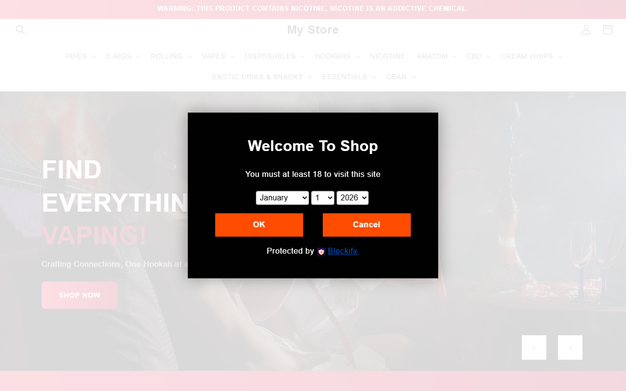 818smokeshop.com screenshot