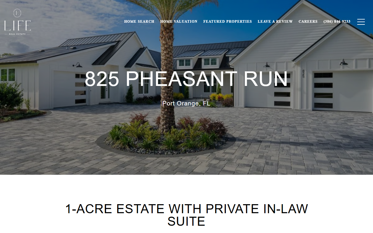 825pheasantrun.com screenshot