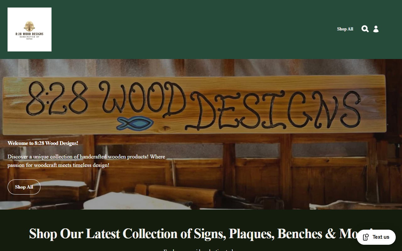 828-wood-designs.com screenshot