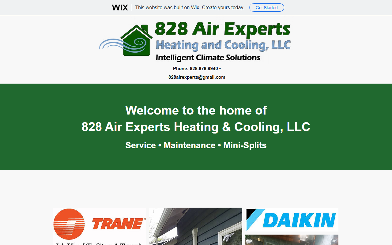 828airexperts.com screenshot