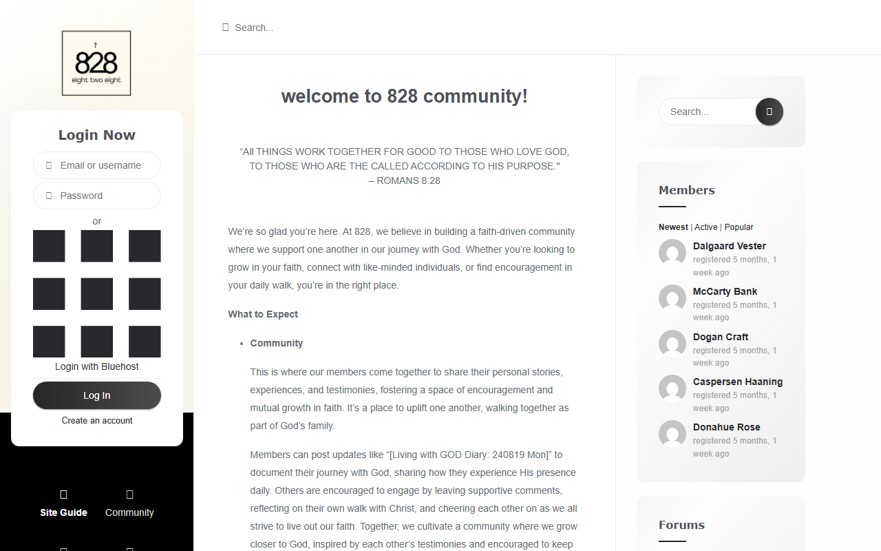 828blessings.com screenshot