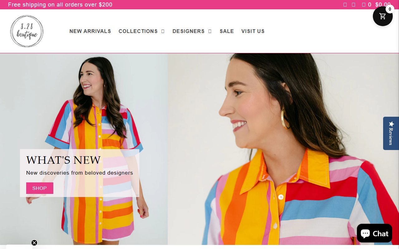 828boutique.com screenshot