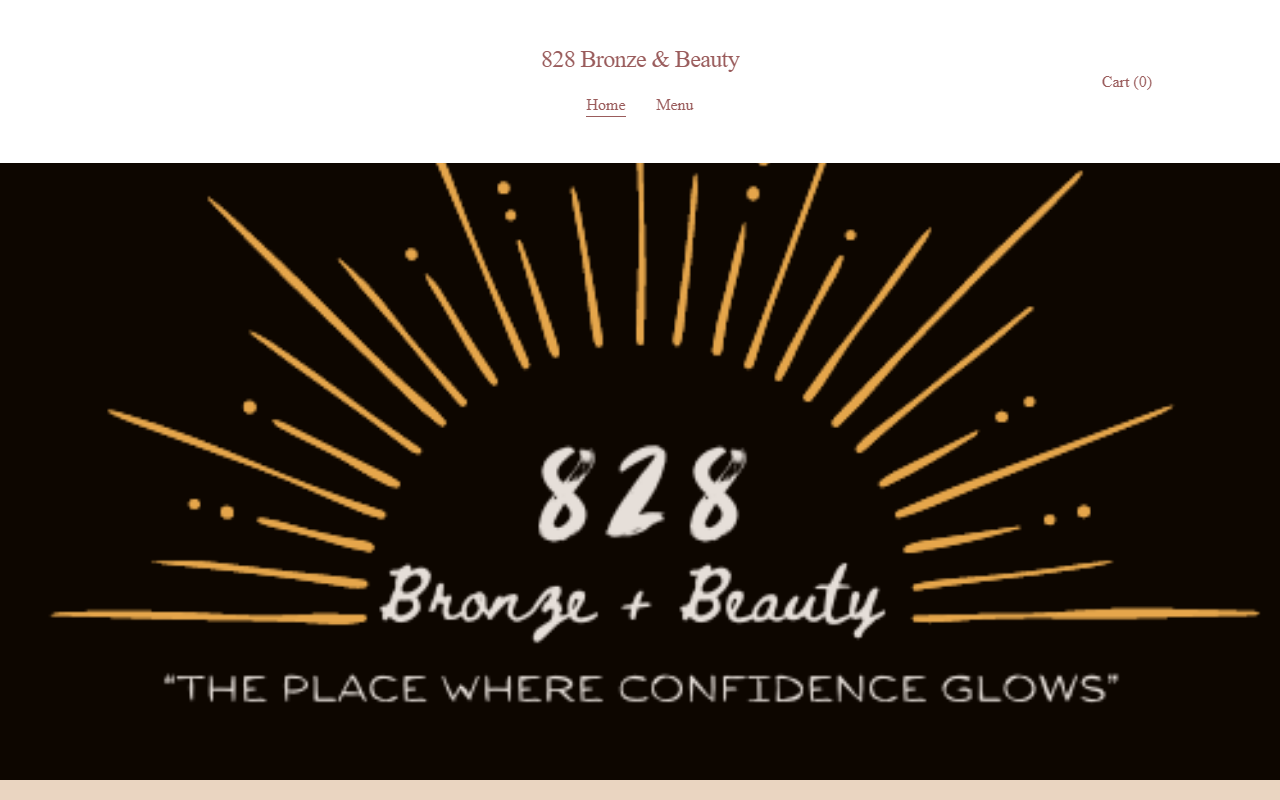 828bronzebeauty.com screenshot