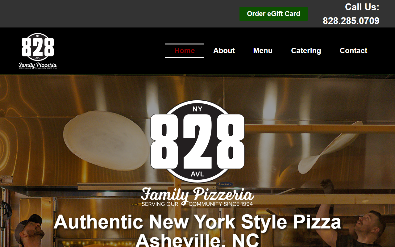 828pizzeria.com screenshot