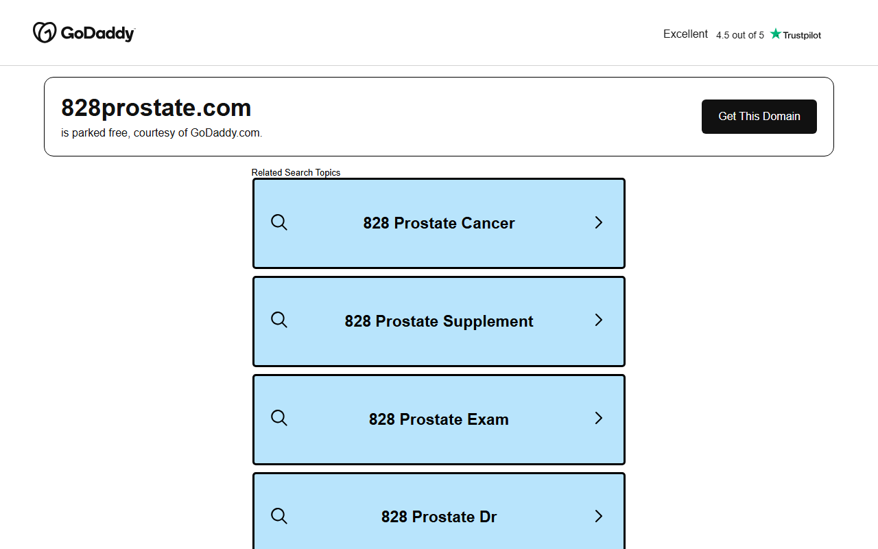 828prostate.com screenshot