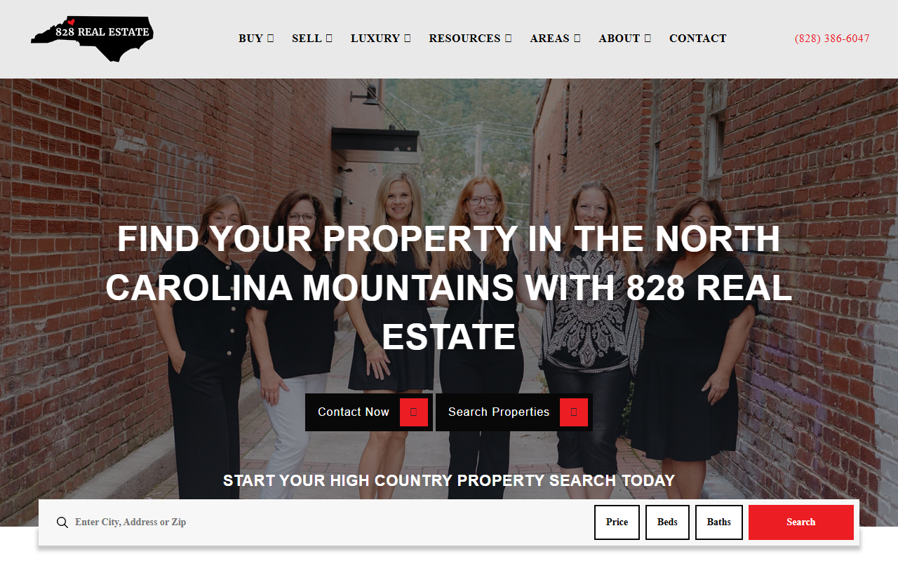 828realestate.com screenshot