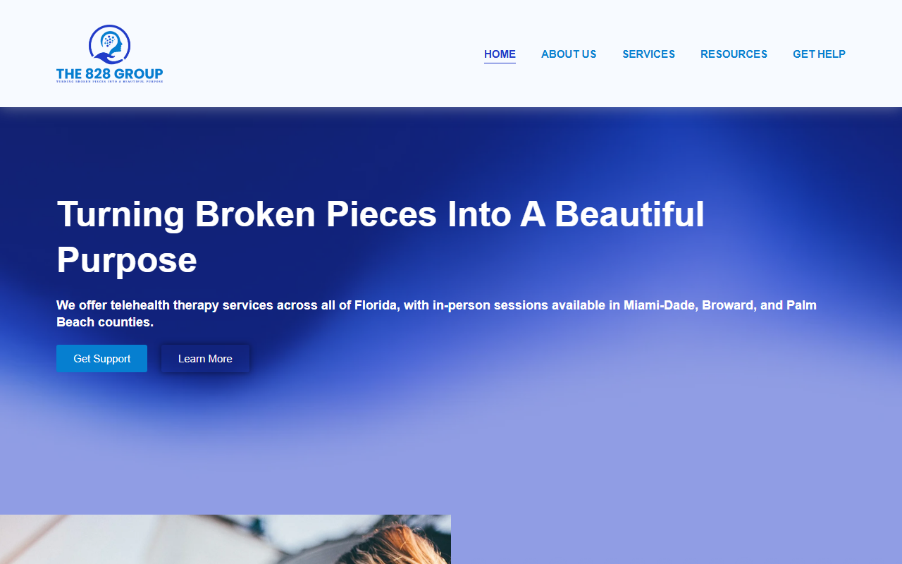 828therapy.com screenshot