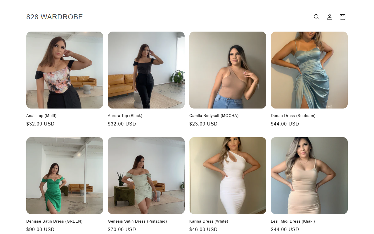 828wardrobe.com screenshot