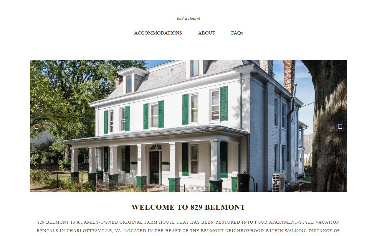 829belmont.com screenshot