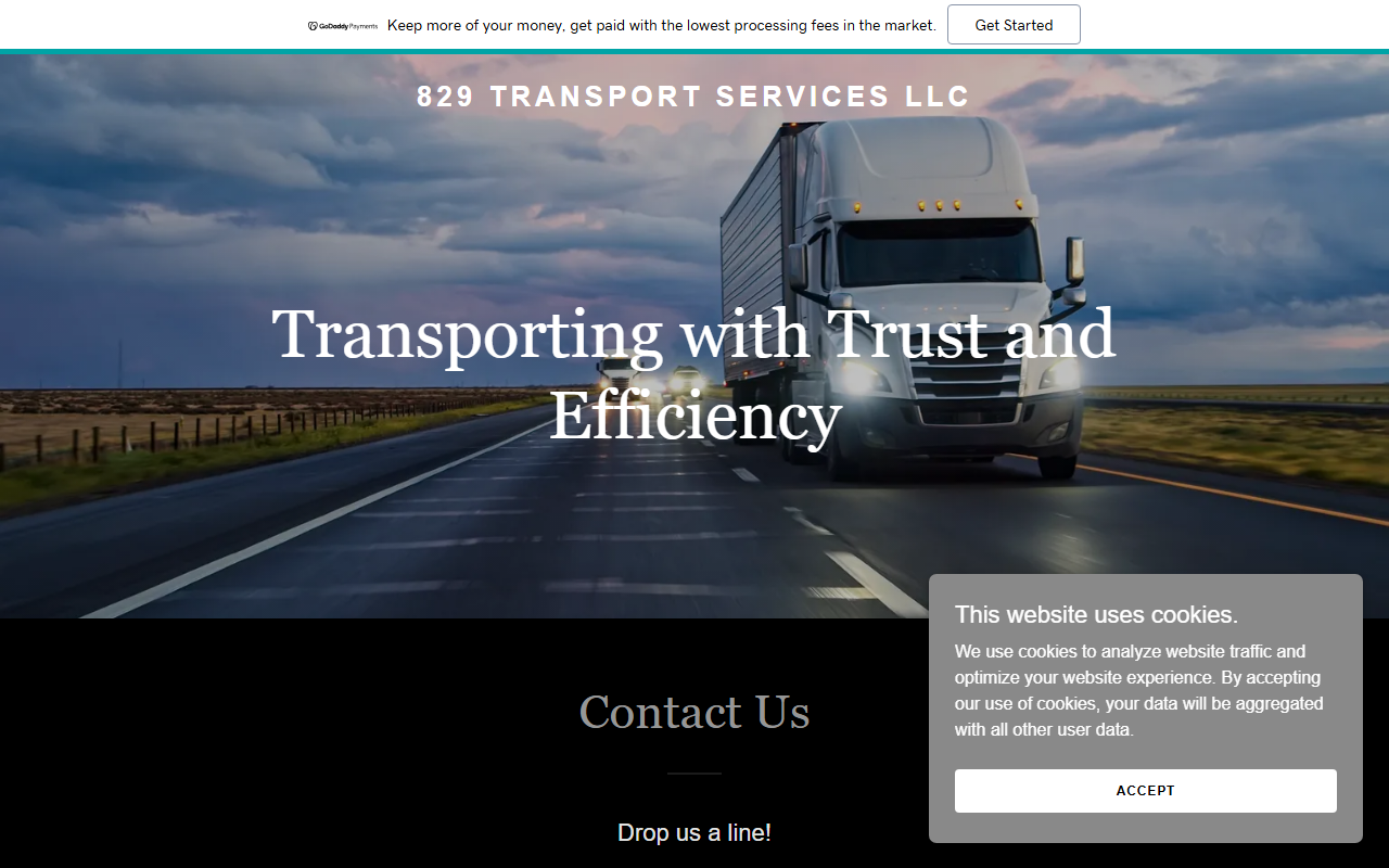 829transport.com screenshot
