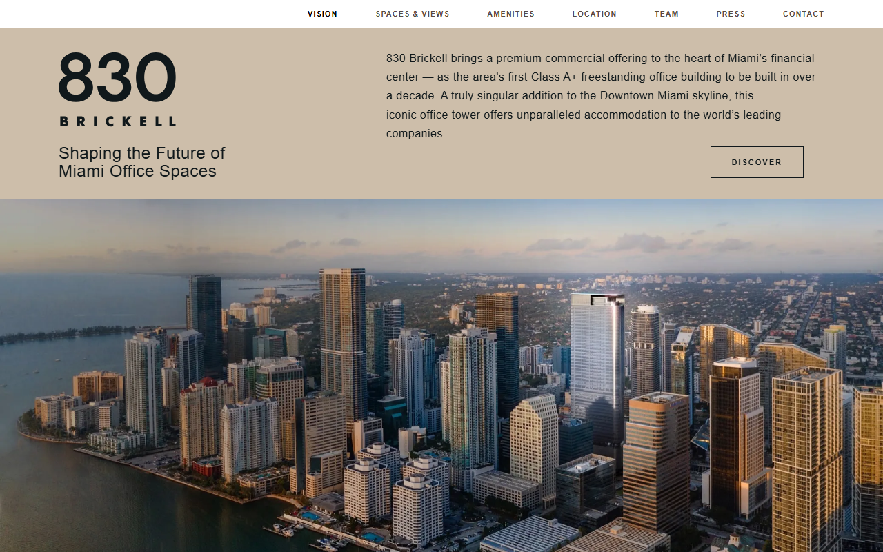 830-brickell.com screenshot