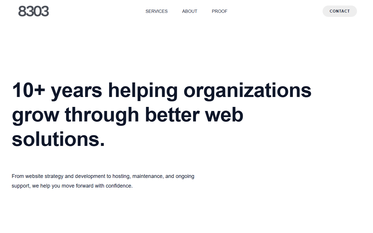 8303solutions.com screenshot