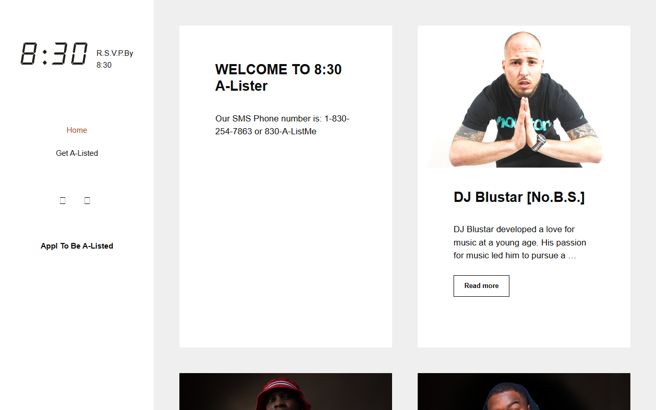 830alisters.com screenshot
