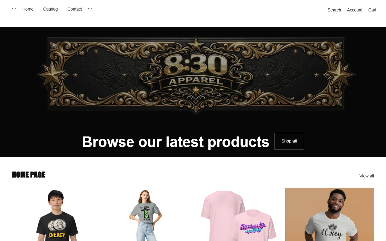 830apparel.com screenshot