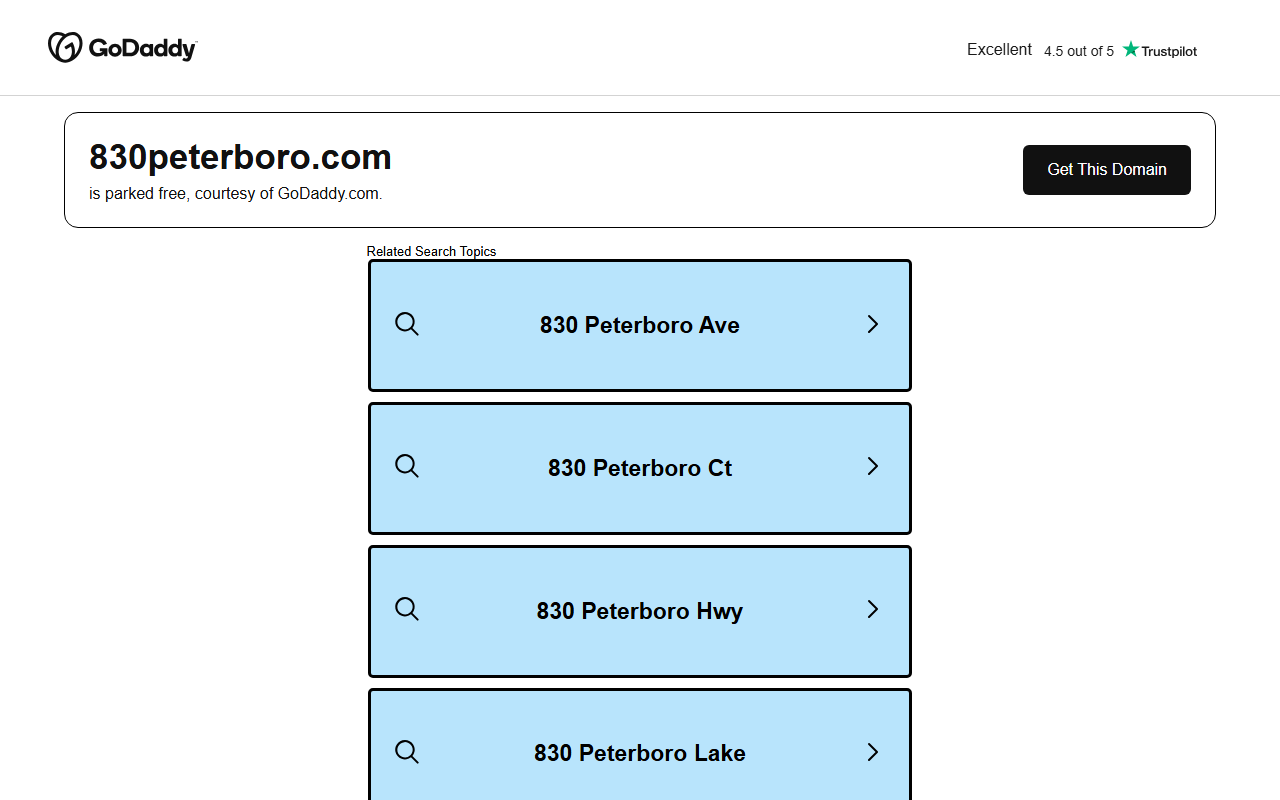 830peterboro.com screenshot