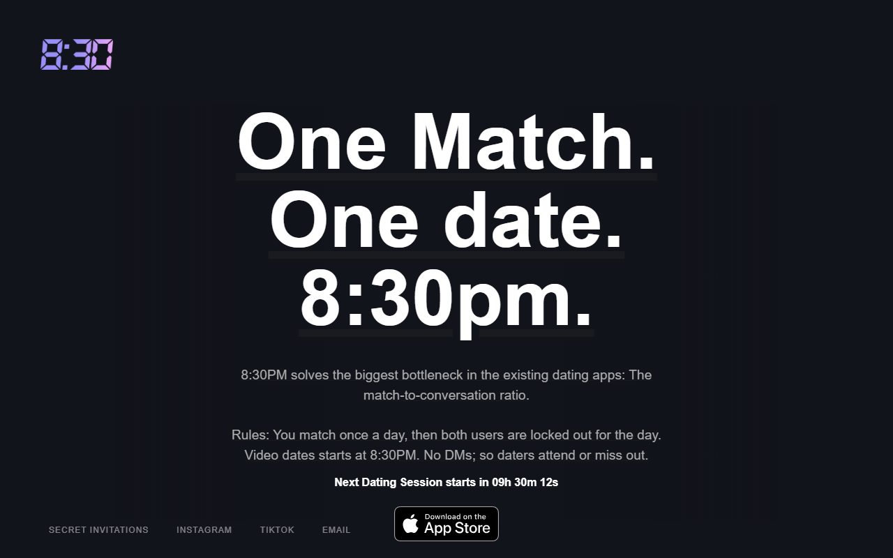 830pmdating.com screenshot