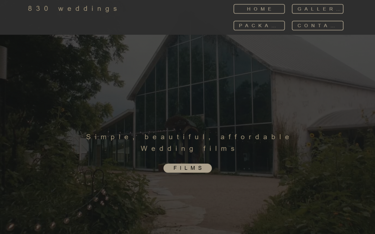 830weddings.com screenshot